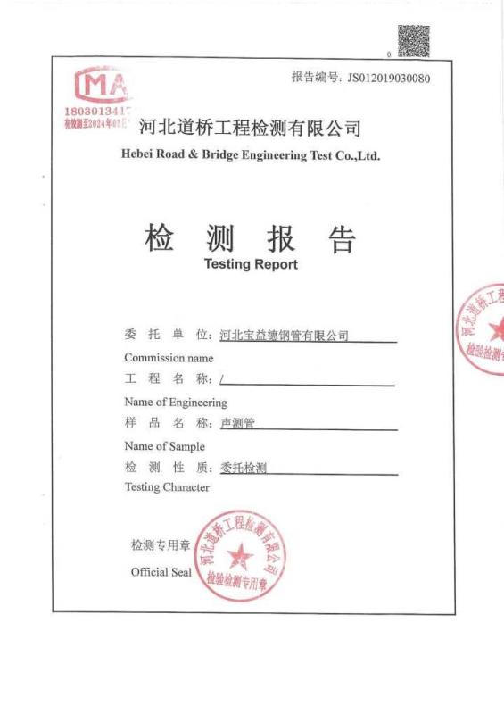 大理检测报告
